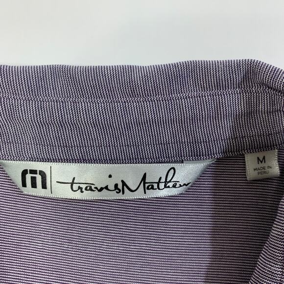 Travis Mathew Shirt Mens M Medium Purple Los Altos Golf And Country Club Polo - Picture 5 of 12